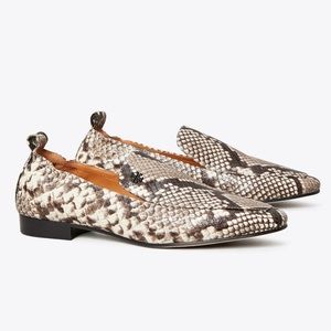 Tory Burch Kira Loafer Snakeskin leather 8M
